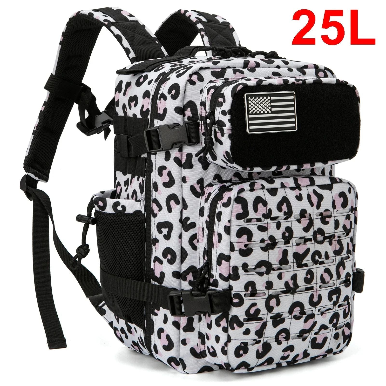 25L / 45L Tactical Backpack Outdoor Survival, Hiking & Bug Out Bag with Bottle Holder