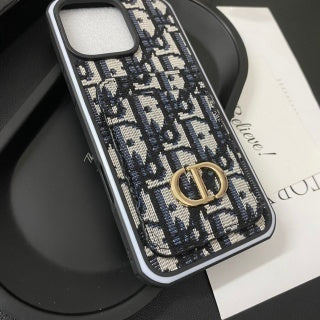 Luxury Dior Leather iPhone Case with Card Wallet