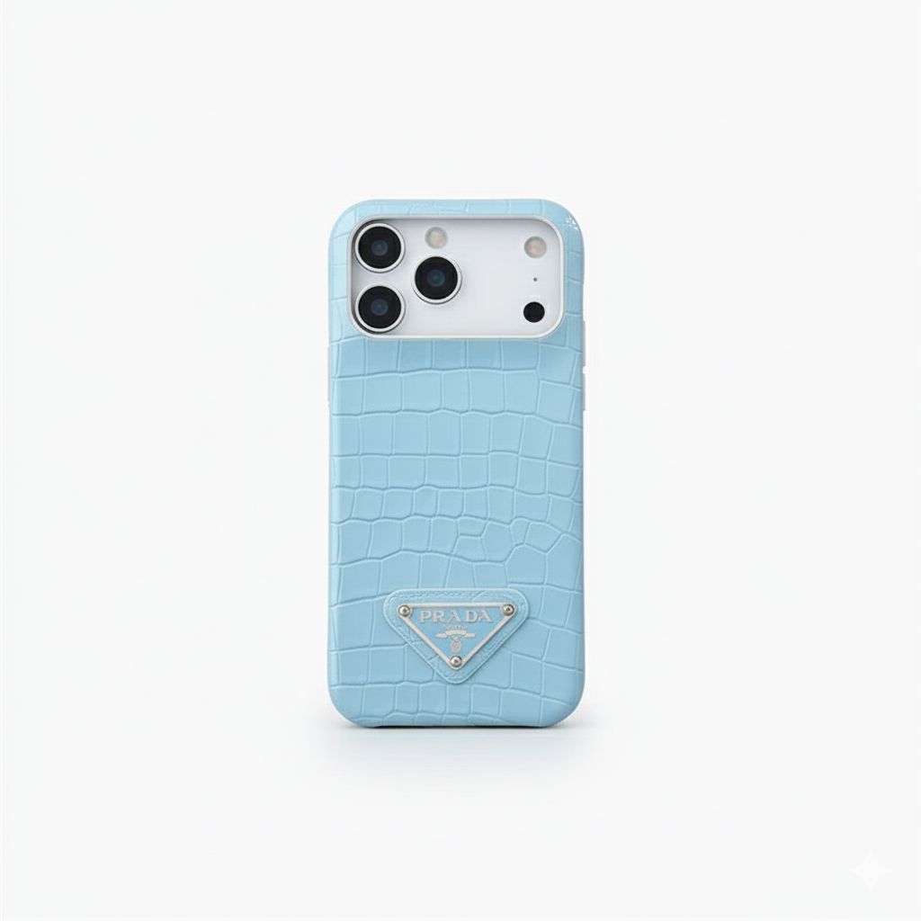 Prada Triangle Logo iPhone Case Luxury Designer Phone Cover