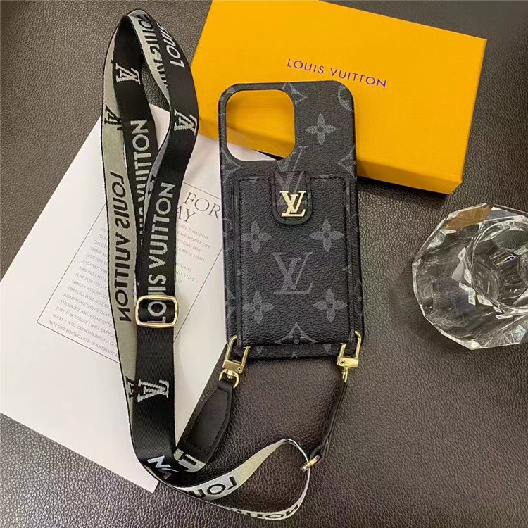 Bomber Pallas iPhone case in Monogram canvas shoulder strap