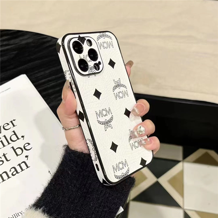 Monogram Leather iPhone Case