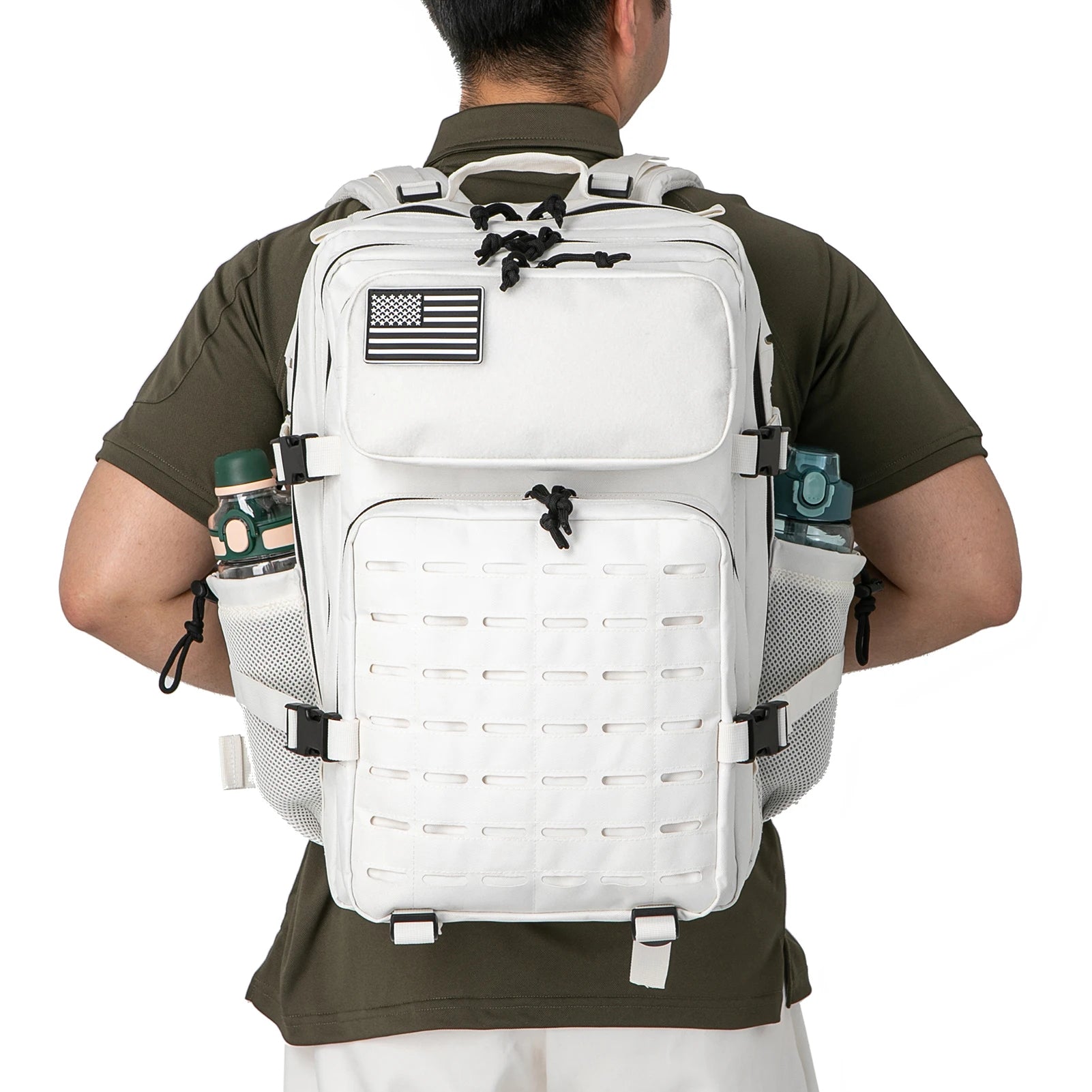 25L / 45L Tactical Backpack Outdoor Survival, Hiking & Bug Out Bag with Bottle Holder