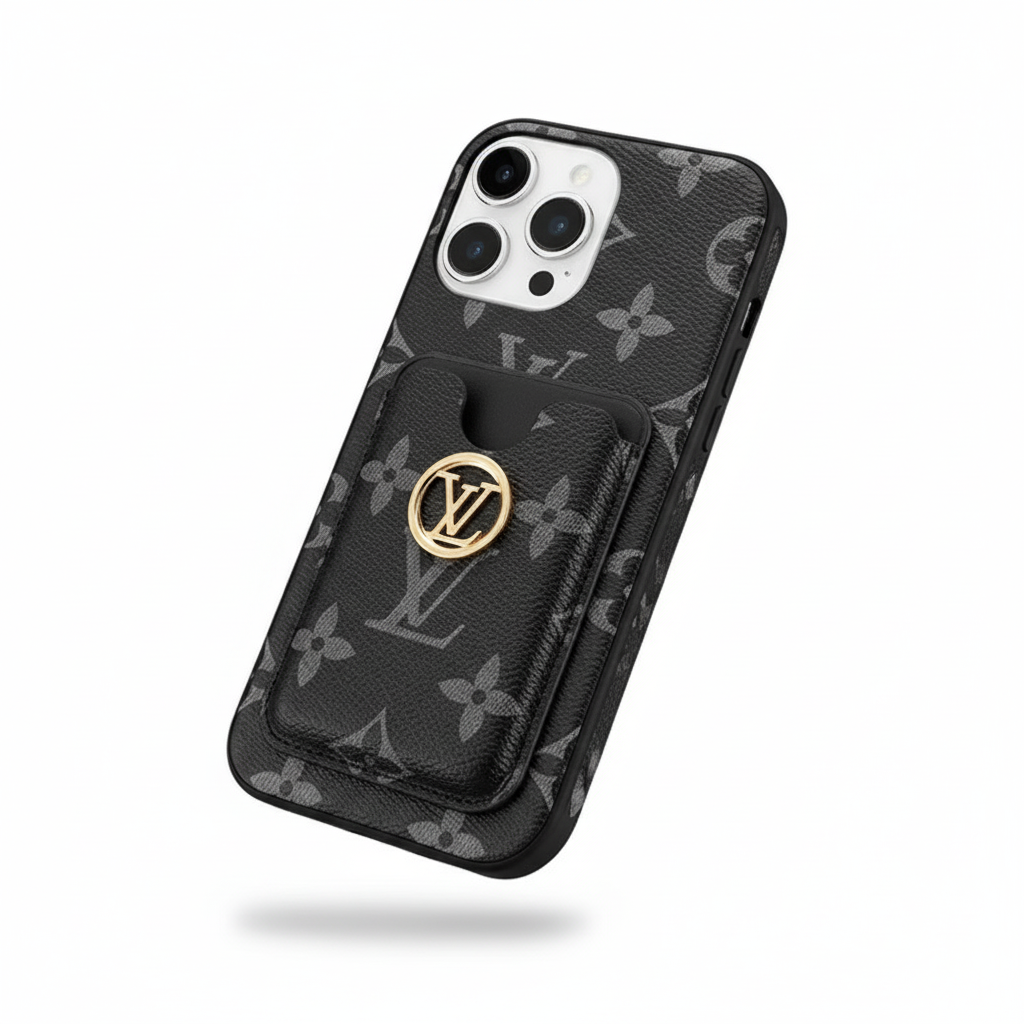 Leather iPhone Case with Detachable Card Holder