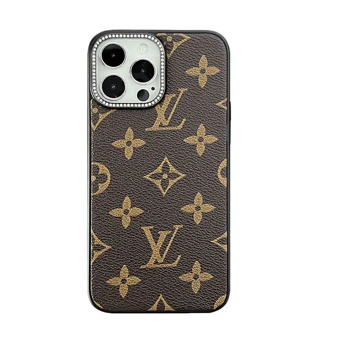 Leather Monogram iPhone Case