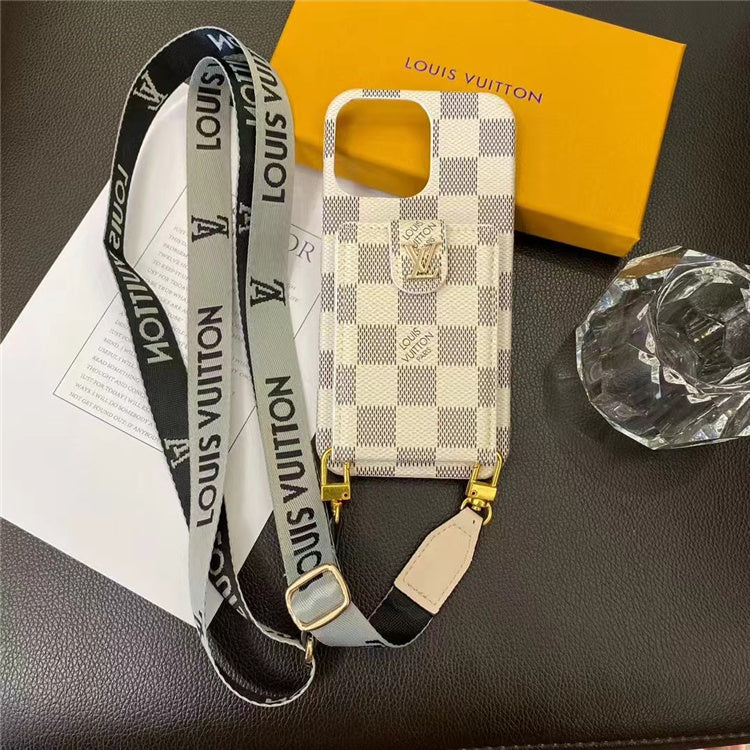 Bomber Pallas iPhone case in Monogram canvas shoulder strap