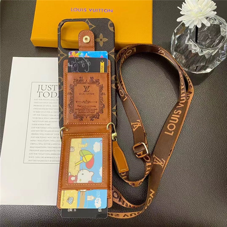 Bomber Pallas iPhone case in Monogram canvas shoulder strap