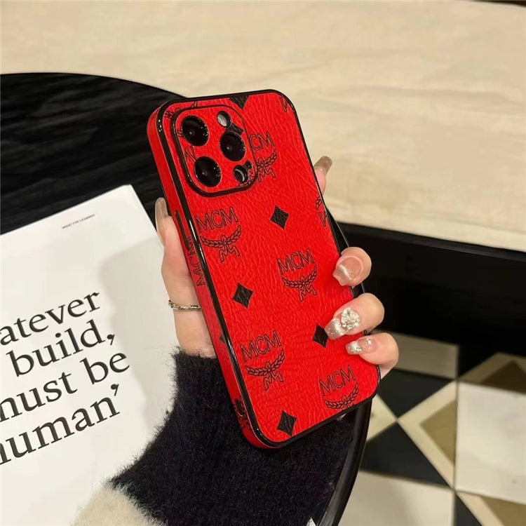 Monogram Leather iPhone Case