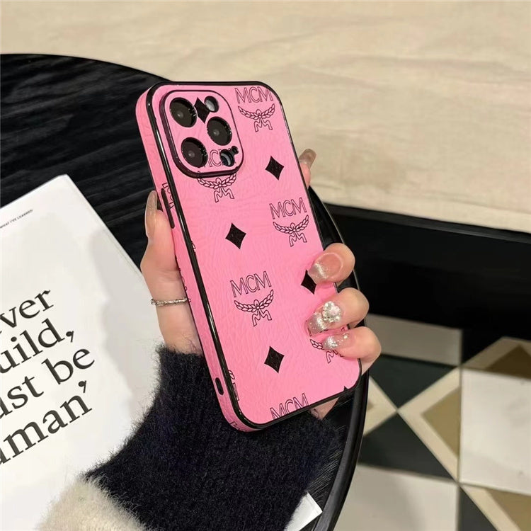 Monogram Leather iPhone Case