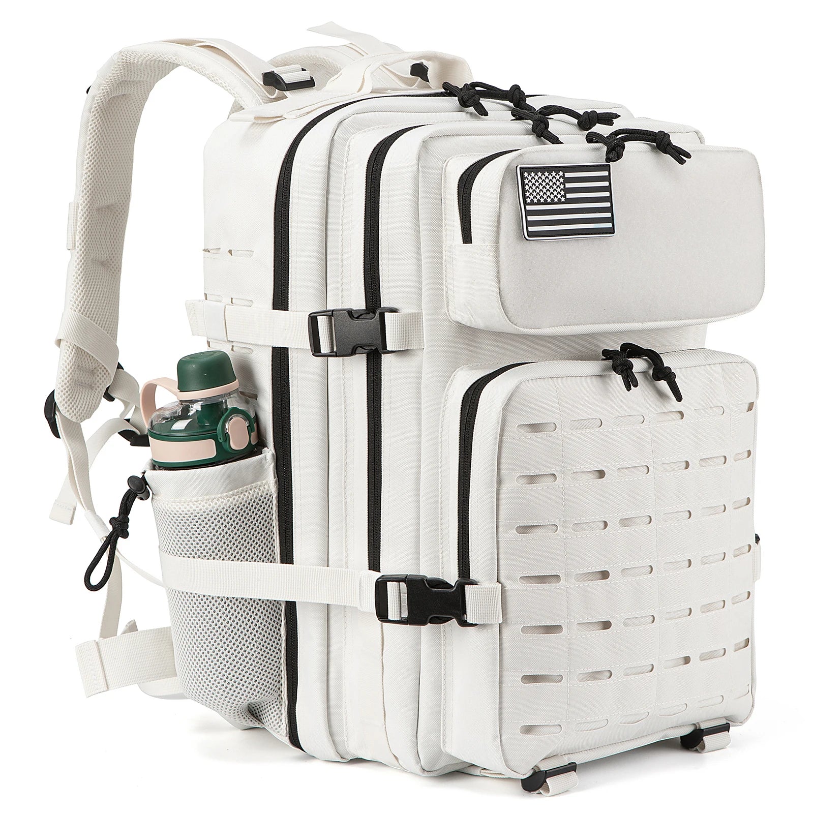 25L / 45L Tactical Backpack   Outdoor Survival, Hiking & Bug Out Bag with Bottle Holder